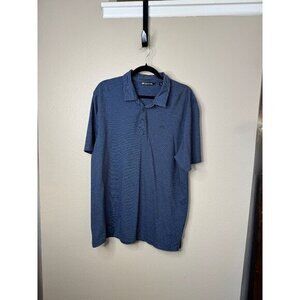 Travis Mathew Men's Blue Polo size XL short sleeve collared pullover‎ cotton